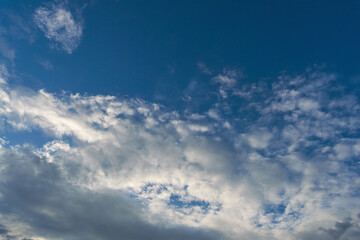 夏の空　夕暮れの時の空と雲242