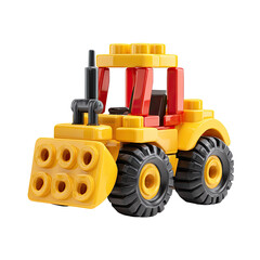 Yellow And Red Toy Bulldozer