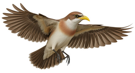 Isolated Eurasian Jay on White Background