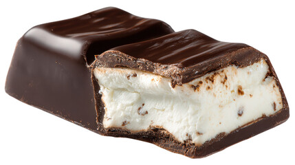 Chocolate Covered Marshmallow Cut in Half Sweet Treat