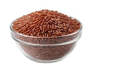 Isolated Bowl of Red Rice
