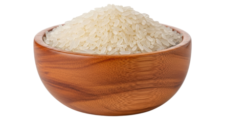 Isolated bowl of cooked rice