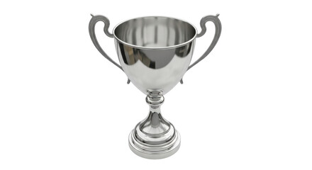 Isolated Silver Trophy Cup