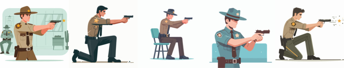 sheriff character vector shooting