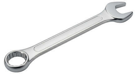 Isolated Silver Wrench for Repair works