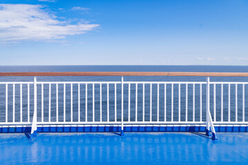 railing on a ship