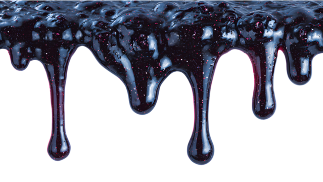 blueberry syrup dripping	
	
