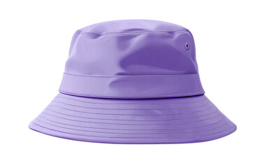 Fototapeta premium Stylish purple bucket hat for fashion, streetwear, and summer vibes