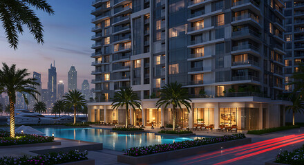 Stunning luxury property exterior with elegant design