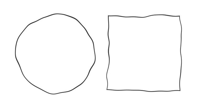 Circle square frames. Can be used for business purpose background.