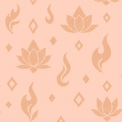 seamless floral pattern,wall art,Thai design