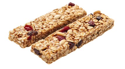 Granola Bars Healthy Snack Energy Boost Treat isolated on a Transparent or white Background