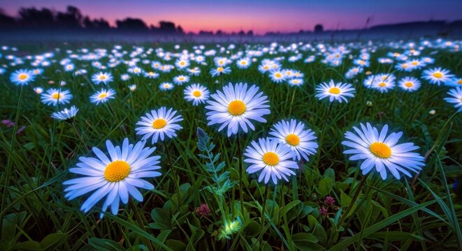 flower, daisy, nature, spring, summer, field, meadow, grass, flowers, plant, yellow, camomile, white, blossom, garden, chamomile, bloom, sky, beauty, flora, wildflower, macro, petal, sun, floral
