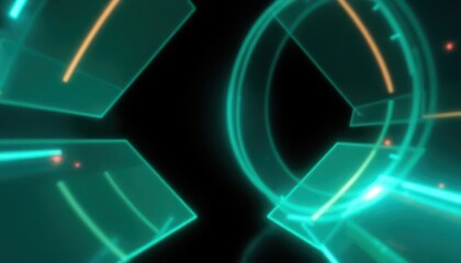 Abstract glowing teal and orange lines create a dynamic, futuristic digital background. Perfect for technology, data, innovation, and modern business concepts.