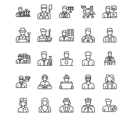 Diversity Line Vector Icons