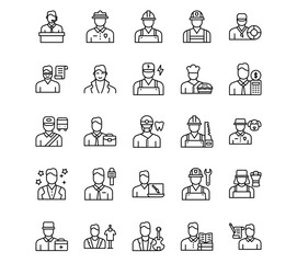 Diversity Line Vector Icons