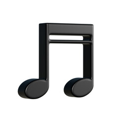 2連の16分音符の3Dアイコン