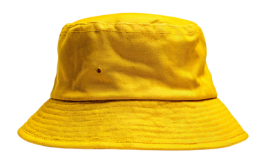 Vibrant yellow bucket hat, a stylish accessory for modern lifestyle