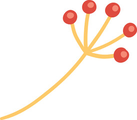 Autumn falling leave. Flying orange foliage from tree on white background isolated vector illustration authors work for your design style