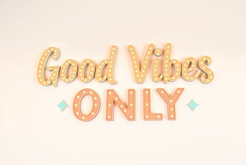Obraz premium Good Vibes Only