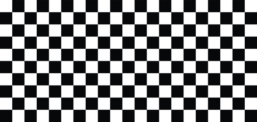 Checkered pattern vector. black white road stripe background pattern vector illustration