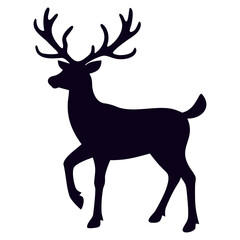 Christmas Reindeer Silhouette vector 