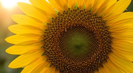 Close-up of a Vibrant Yellow Sunflower in Full Bloom