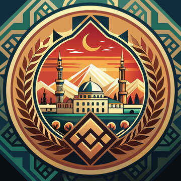 Turkish Republic Legacy Emblem - Seljuk Ottoman Atat&uuml;rk Medal Vector