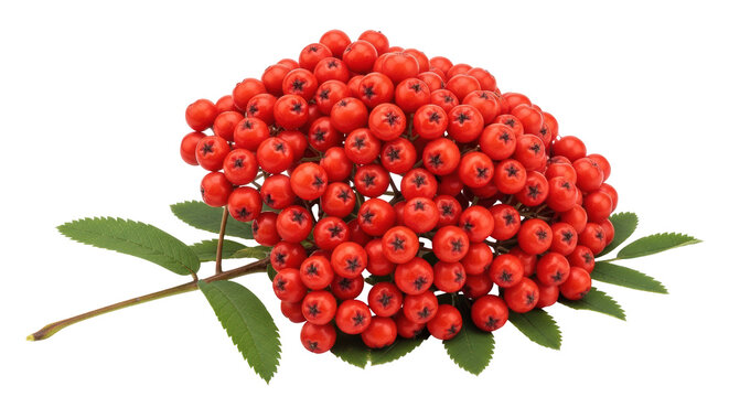 Isolated Rowan Berries