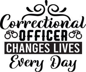 Fototapeta premium Correctional Officer SVG Design