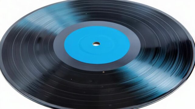 New unplayed vinyl record. High fidelity audio with rich bass and clear treble. Blue label indicates it is a single track.