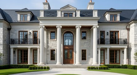 Luxurious Mansion with Classical Architectural Design