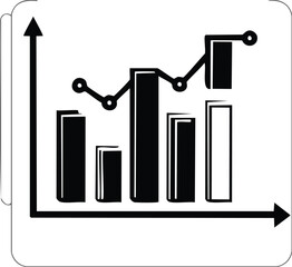 
Business graphs and charts icons. Chart and diagram Icon. Business statistics and analytics, charts diagrams, vector