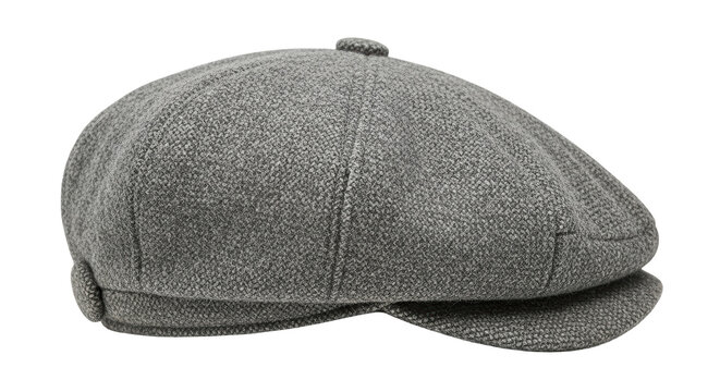 Isolated Tweed Flat Cap