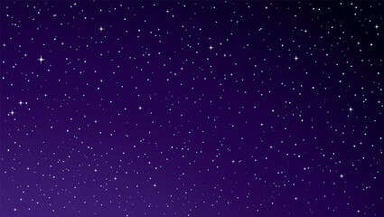 Stars in the night sky. Vector drawing