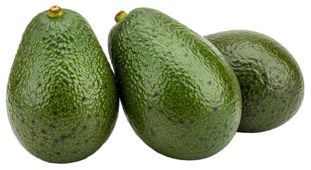 Isolated Avocados
