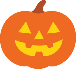Smiling Jack O’Lantern | Cute Halloween Pumpkin Vector