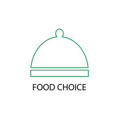 Healthy Food Choice Logo with Leaf and Plate Design