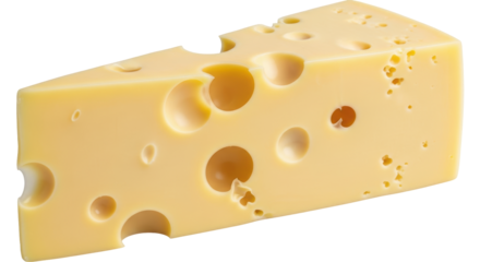 Isolated Wedge of Swiss Cheese with Holes