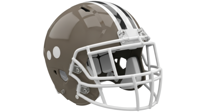 Isolated Football helmet