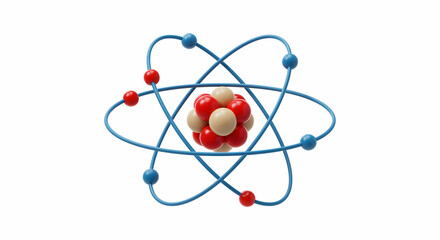Atomic Structure: Science, Physics, Chemistry, Education, 3D Model, Molecular, Atom, Nucleus, Electrons, Orbitals