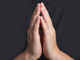 Hands Clasped Together in Prayer or Supplication praying