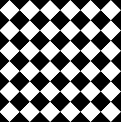 Black white rhombus seamless pattern