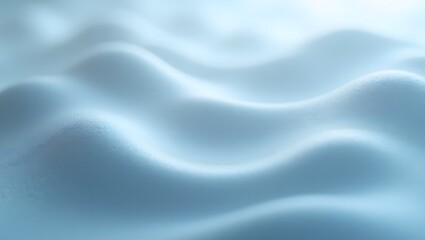 Obraz premium Gentle Undulations Soft Blue Surface, Ethereal Waves Subtle Texture in Light Blue, Serene Surface Smooth, Wavy Pattern in Pale Blue, Tranquil Blue Abstract Wavy Texture