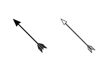Black and white arrow symbols direction pointer
