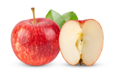 red apple isolated on transparent png ( Image from camera)