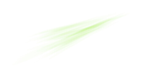Light Green Air Flow Wave with Swirl and Motion Blur on Transparent Background
