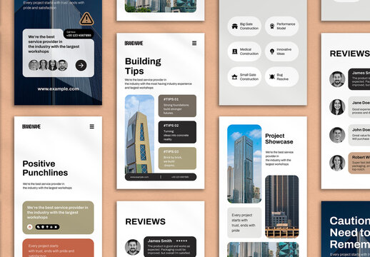 Architecture Firm Business Promotional Story Design Layout