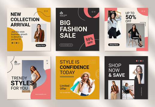 Fashion Sale Social Media Post Template
