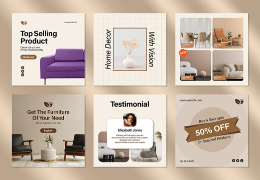 Furniture and Home Decor Modern Interior Design Collection